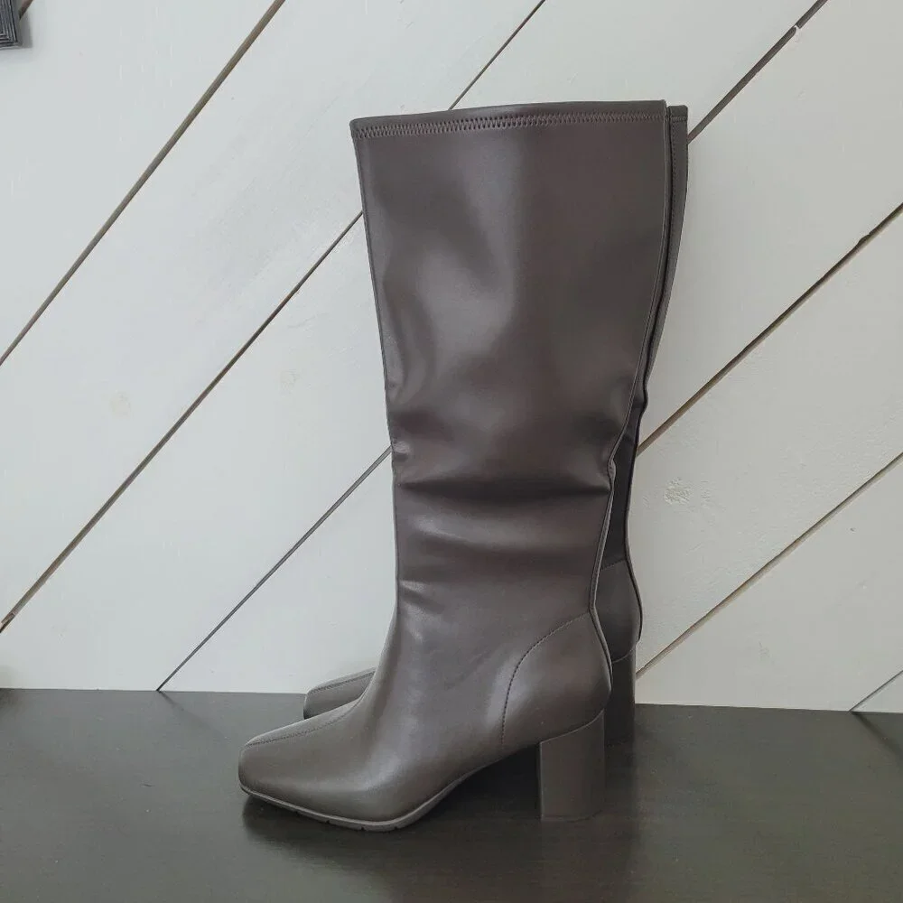 NEW Aerosoles Micah Womens 11M Knee-High Brown Riding Boots
